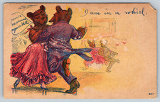 c1910s Anthropomorphic Bears Dancing In a Whirl Antique Postcard picture