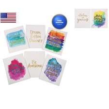 S&S Worldwide Watercolor Resist Art Prints 36-Pack Gold PE2135 picture
