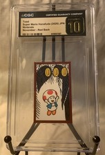 2020 NINTENDO SUPER MARIO HANAFUDA JPN TOAD CGC 10 PRISTINE Red back  picture