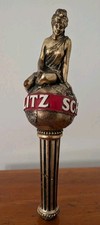 Vintage Schlitz Beer Tap Handle Golden Girl Goddess World Globe picture
