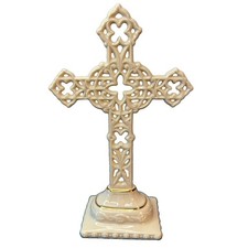 LENOX Ivory PIERCED STANDING CROSS sculpture -- China Treasures -- -- NEW in BOX picture