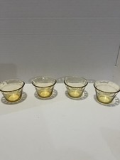 Vintage 1960s Fortecrisa (Forte Crisa) Amber Glass Custard Cups (Mexico) picture