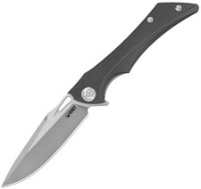 Kubey Raven Linerlock Black G10 Folding AUS-10 Drop Point Pocket Knife 245D picture