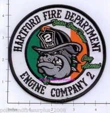 Connecticut - Hartford Engine 2 CT Fire Dept Patch Irish Flag picture