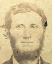Antique Carte De Visite CDV Photograph Real Photo Victorian Handsome Man Beard picture