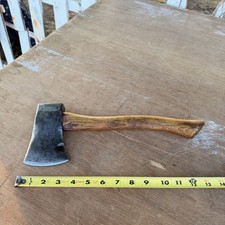 Vintage TRUE AMERICAN MANN LEWISTOWN,PA,Single Bit Camp Axe Hatchet USA 1-1/4 lb picture