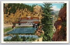 Colorado CO Troutdale Hotel Bear Creek Canyon Postcard c1920s picture