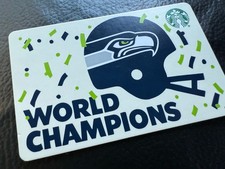 STARBUCKS 2026 SEATTLE SEAHAWKS SUPERBOWL CHAMPS GIFT CARD New & Unloaded & Rare picture