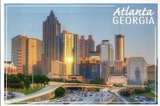 Skyline of Atlanta Georgia, Downtown, SunTrust Plaza etc., GA -- Modern Postcard picture