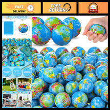 Poen 400 Pcs Globe Mini Earth World Balls 2 Inch picture