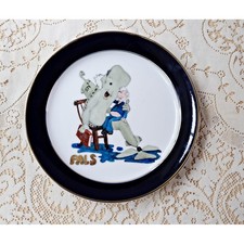 Vintage USS Nautilus SSN-571 Submarine US Navy Commemorative Plate Hand Painted picture