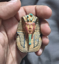 RARE ANCIENT EGYPTIAN ANTIQUES Head Of Pharaonic King Tutankhamun Egyptian BC picture