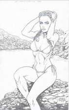 Original Zenescope / GFT SwimSuit Special 2019 PinUp / Artist : Alfredo Reyes picture