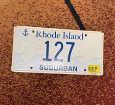 Rhode Island 3 Digit Suburban License Plate Tag picture