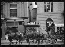 Photo:Billings Montana 1939 Go Western Parade Horse Wagon Reno Theater picture