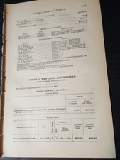 1895 train report CENTRAL NEW YORK & WESTERN RAILROAD  Belfast to Perkinsvilke picture