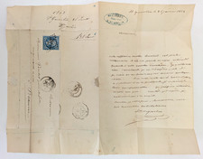 1864 France 20c Blue Napoleon III Cover St. Quentin Cancel picture