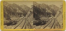 C.P.R.R Hart/Watkins series # 267 view near state line, Truckee River 1860's picture
