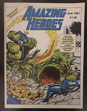 Amazing Heroes #1 First Printing Original 1981 Comic Book Fantastic Four Homage picture