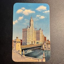 Chicago, IL Wrigley Building South & North Sections Vintage Postcard Cubs picture