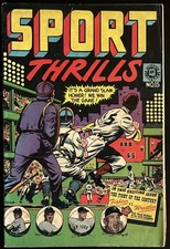 1950s Sport Thrills Comic-Ted Williams Glenn Cunningham Dick Cole Danl Flannell picture