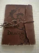 Dreamworks How to Train Your Dragon Crew Only Gift- Leather Journal RARE picture