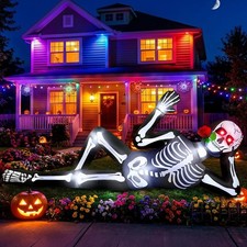 10FT Halloween Inflatables Skeleton Outdoor Decorations, Giant 10FT Skeleton picture