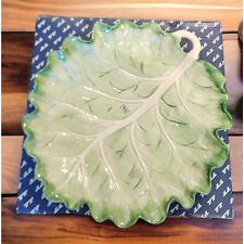 Fitz and Floyd VEGETABLE GARDEN CABBAGE LEAF PLATTER 1988 Discontinued  picture