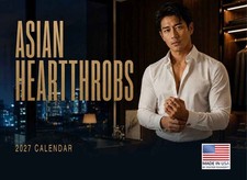 Asian Heartthrob Hot Guys Pinups Wall Calendar 2027 Hot Guy Modern Pinup picture