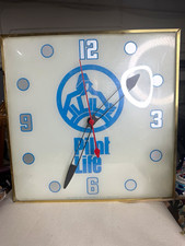 Vintage PAM Clock Co. “Plant Life” Lighted Advertising Wall Clock Working USA picture