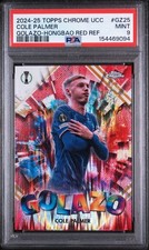2024-25 Topps Chrome UEFA Cole Palmer Goal Hongbao Red 8/8 PSA 9 Chelsea picture