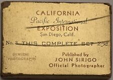 Set Of 20 1935 California Pacific Exposition Mini Postcards Excellent Cond. picture