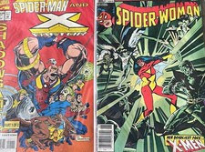 β’ Comic Marvel Spider-Woman #38 (1981) Direct Ed Spider-Man X-Factor Shooter Lot picture
