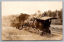 Real Photo 1910 O & W Railroad Train Wreck Loco Parker NY New York RP RPPC M279 picture
