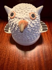 Vintage Native American Pueblo Acoma Pottery Owl by Jesse Garcia picture