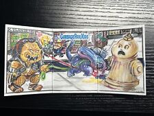 2023 GARBAGE PAIL KIDS Series 2 Intergoolactic Mayhem TRIPTYCH COLOR SKETCH CARD picture