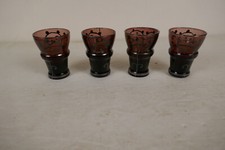 Vintage  Set of 4 Gorgeous Purple Chinese Mijiu or Rice Wine Cups picture