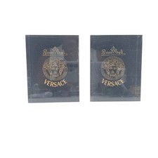 2 Identical Versace Display Countertop Clear Acrylic Back Logo Acrylic. picture