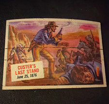 Newark Evening News #45 Custer's Last Stand June 25, 1876 Gen. Custer Card picture