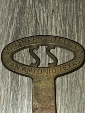 Vintage Southern Steel Co San Antonio TX Prison Jail Key Shakedown Contraband picture