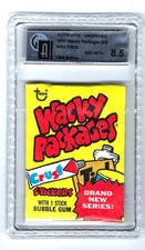 Vintage 1975 Topps Wacky Packages 14th Series Sealed Wax Pack Graded 8.5 NM-MT+ picture