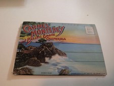 Vintage 1942 Carmel Monterey CA Linen Postcard Midway Point & Mission picture
