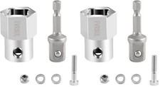 2 Pack Stainless Steel Drill Adapter for Trailer Jack Crank Handle 1/2 Inch picture