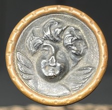 Antique Victorian Sterling Silver Cherub Hatpin Art Nouveau Angel Hat Pin 8” Lng picture
