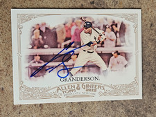 2012 Allen Ginters CURTIS GRANDERSON Yankees Autographed In-Person Signed AUTO picture