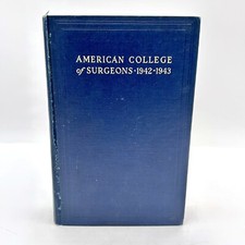 Vintage American College of Surgeons 1942-1943 Year Book HC R R Donnelley GC picture
