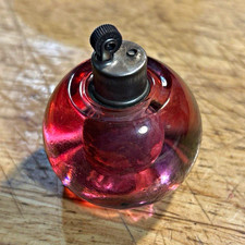 Vtg 1930-40’s irice/irving w. Rice &co.glass maker? Cranberry table lighter picture