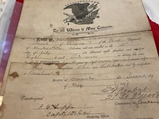 316 Spanish American War Macon Georgia Cuba Veteran Discharge SB Patterson picture