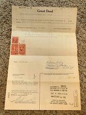 1956 LOS ANGELES GRANT DEED WITH PERFORATIONS TITLE INSURANCE & TRUST picture