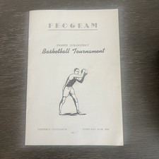 1956 Idaho Prairie District High School Basketball Tournament Program Nezperce picture